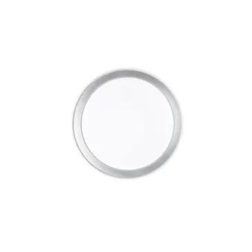 PLAFONIERA LED NEON BIANCA TONDA BIANCA/SILVER 40W 5200LM CCT 50X50X8CM