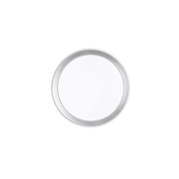 Plafonnier LED néon rond blanc/argenté 40W 5200LM CCT 50x50x8cm