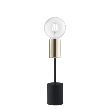 AXON SCHWARZ/GOLD 1XE27 7,5X7,5X30CM LAMPE