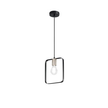 SOSPENSIONE SMITH NERA/ORO 1XE27 19,5X10X160CM