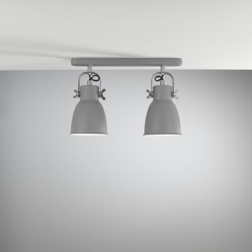 Moderne graue Wandleuchte...