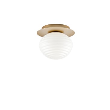 PLAFONIERA RIPPLE ORO 1XE27 20X20X17CM
