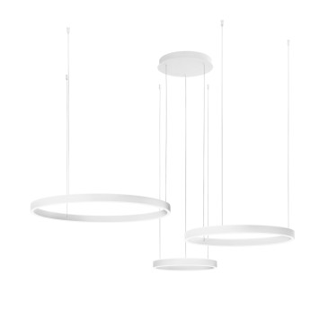 SOSPENSIONE LED AKROBAT BIANCA 120W 19800LM CCT 120X150CM