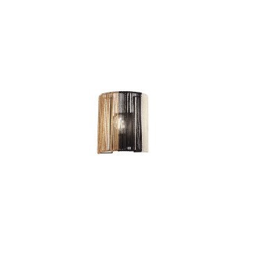 Applique murale E27 en métal au design tropical | Mondialshop