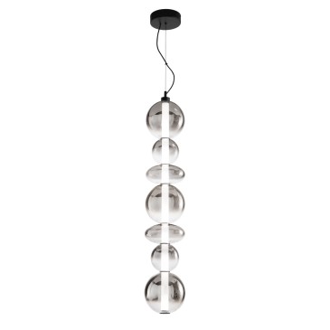 Suspension LED noire KEMET 40W 4000LM 3000K 17X241CM