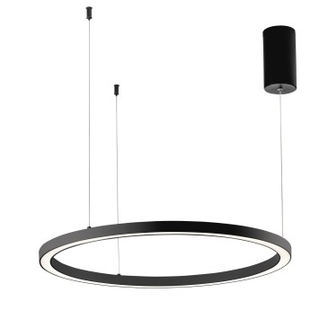 Schwarze LED-Hängeleuchte mit Bügel, 40 W, 6000 lm Farbtemperatur, 80 x 80 x 150 cm