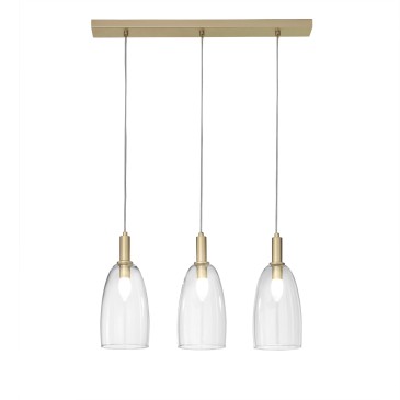 Suspension Brandy Gold 3XE14 72X14X150CM
