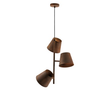 SOSPENSIONE COLT RUGGINE 3XE27 51X212CM