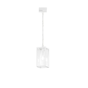 SOSPENSIONE MIRAGE BIANCA 1XE27 IP44 13X13X90CM