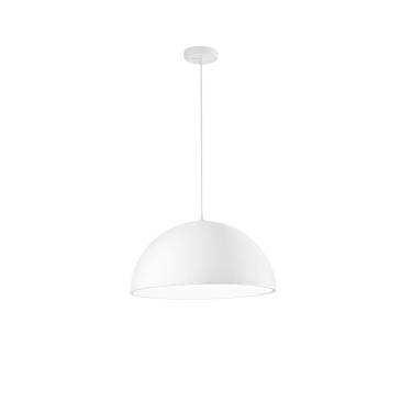 SOSPENSIONE XENIA BIANCA IN PU 1XE27 50X25CM