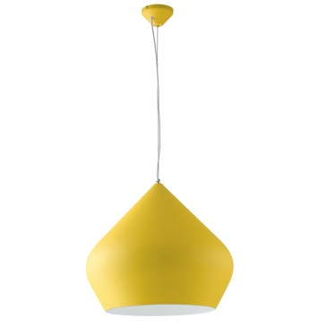 Suspension THOLOS jaune/blanc 1XE27 52X201CM