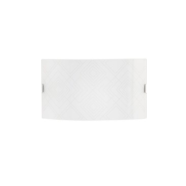 Applique da Parete Bianca Decori Grigi 2xE27 | Mondialshop