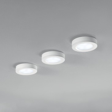 3-teiliges Set Blitz LED-Unterbauleuchte, weiß, 3 x 5 W, 350 lm, 4000 K, 7 x 1,4 cm