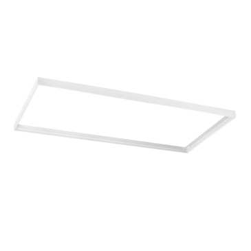 Panneau LED blanc dimmable 23 W 3360 lm avec télécommande et haut-parleur Bluetooth inclus, 59 x 29,5 x 3,8 cm