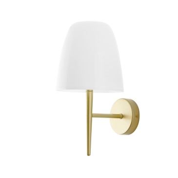 Applique Moderna Bianca e Trasparente E14 | Mondialshop