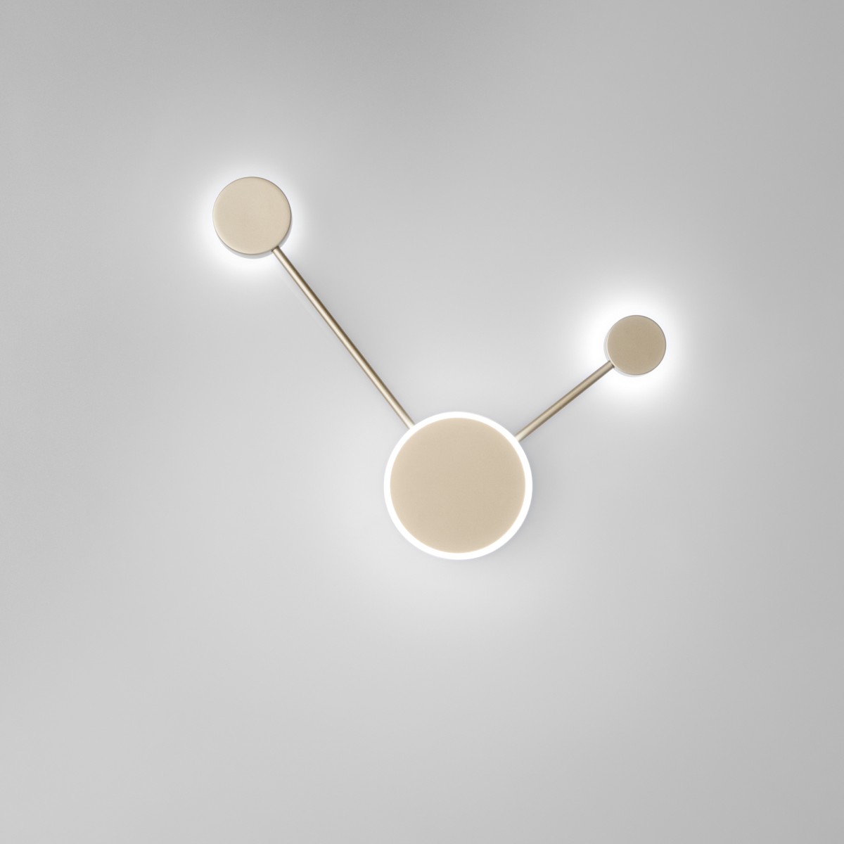 Ether Gold LED-Deckenleuchte 10W 1380LM CCT 33X6X45CM