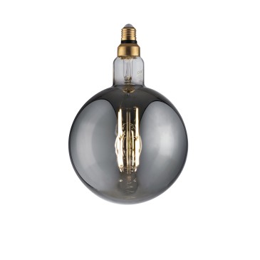 LED-Glühlampe mit Glühfaden, Rauchglas, G200 E27, 8 W, 250 lm, 1800 K, 300° Abstrahlwinkel, 200 x 300 mm, 15.000 h, CRI 80