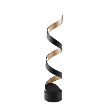 Spiral-LED-Tischleuchte in Schwarz oder Weiß | Mondialshop