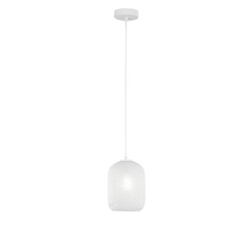 ASHFORD OVAL WEISSE AUFHÄNGUNG 1XE27 15X150CM