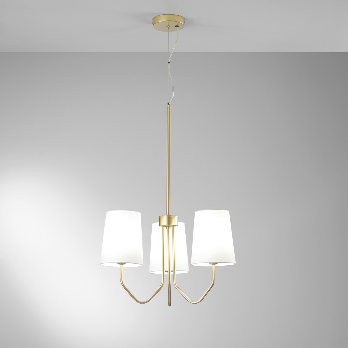 SOSPENSIONE SALLY ORO 3XE14 50X150CM