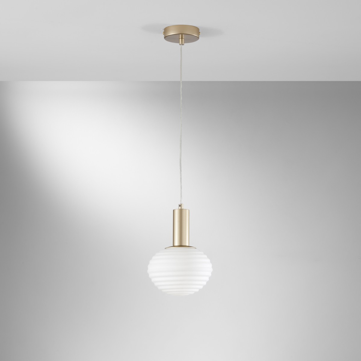 Suspension Ripple Gold 1XE27 18X18X150CM