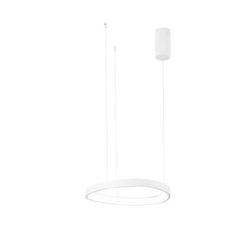Suspension LED KLAPTON blanche 40W 6160LM CCT 45X3,5X150CM