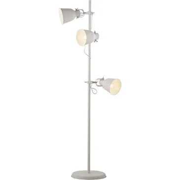 Lampadaire Legend blanc/nickel 3 x E27 50 x 166 cm