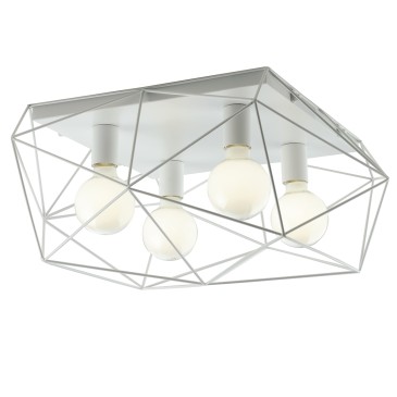 ABRAXAS PLAFOND BLANC 4XE27 41,7X40X26,5CM