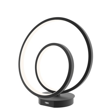Lampe LED noire légère 24W 2340LM CCT 31,6X10X18CM