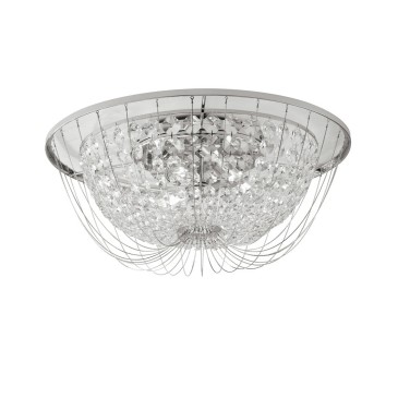 PLAFOND VIENNE CHROMÉ 4XE14 45X22CM
