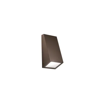 Applique murale escamotable en bronze, boîtier métallique IP44, 1 x E27, dimensions : 118 x 104 x 247 mm