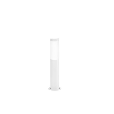 PALO TOKO IN ACCIAIO INOX E POLICARBONATO BIANCO 1XE27 IP44 450X115X115MM