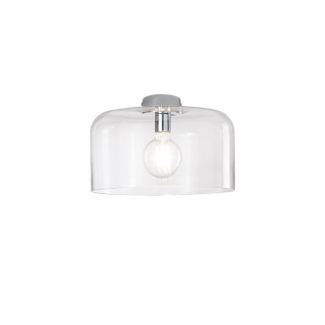 GIBUS Transparente Deckenleuchte 1xE27 35x35x23cm