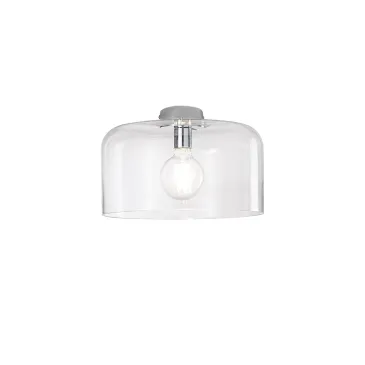 Plafonnier transparent GIBUS 1XE27 35X35X23CM
