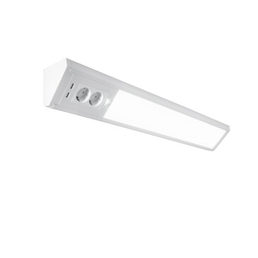 Weißer LED-Streifen mit 2 integrierten Fassungen | Mondialshop