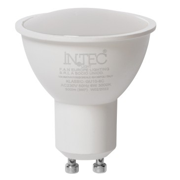 LAMPADINA LED DIMMERABILE GU10 5,5W 435LM 3000K 100° 50X50mm 15000h CRI80