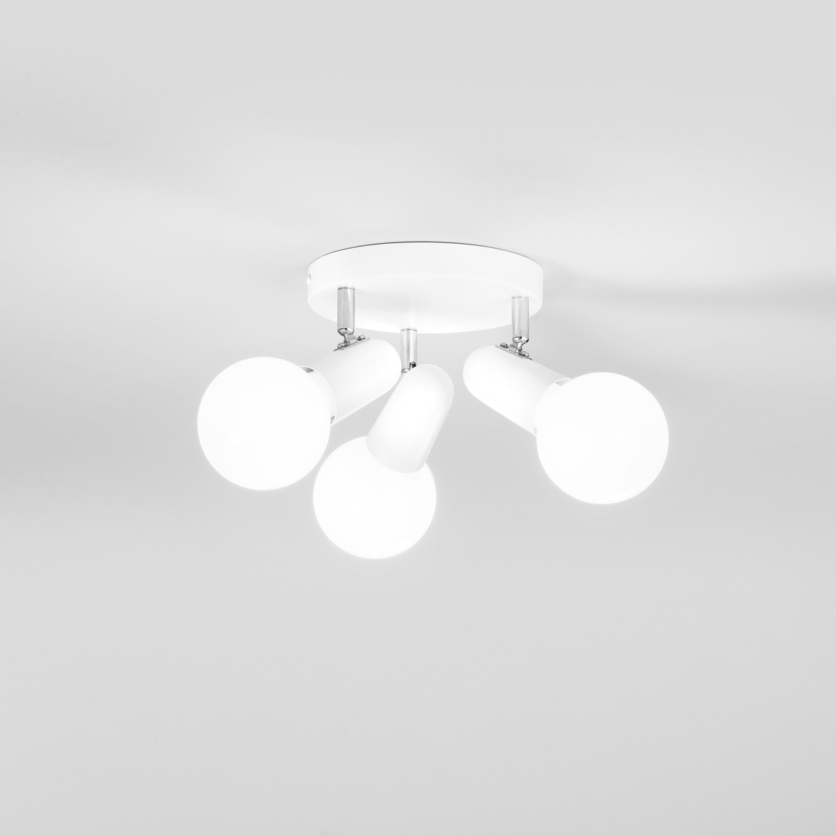 Spot 3 lampes E27, blanc ou noir | Mondialshop