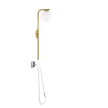 Applique murale moderne E14 dorée, noire ou blanche | Mondialshop