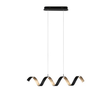 Lampadario Moderno LED a Spirale Nero o Bianco