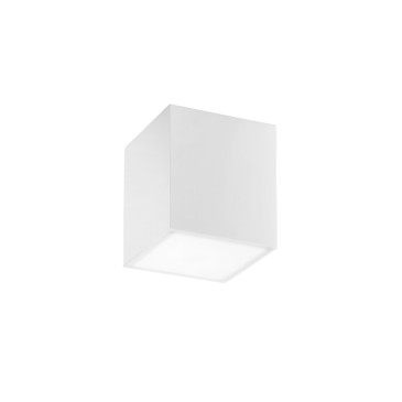 Weiße Wohnzimmer-Deckenleuchte 1xE27 14x14x16cm