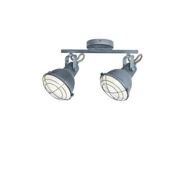 Applique Moderna Spot 2XE14 Grigio Pietra | Mondialshop