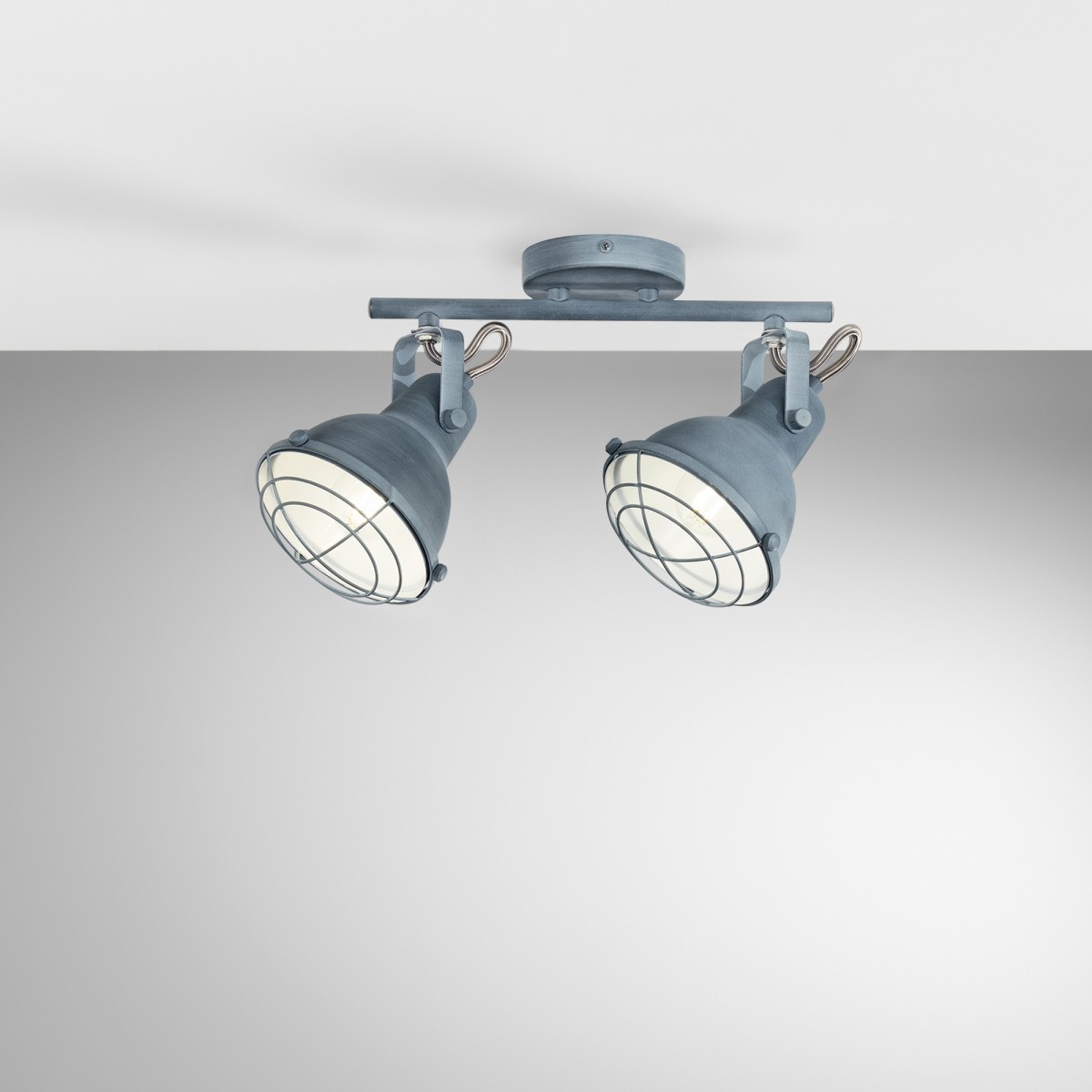 Applique Moderna Spot 2XE14 Grigio Pietra | Mondialshop
