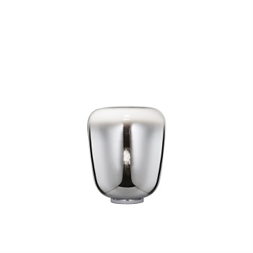 LUME SMOKE CROMO 1XE27 33X39,8CM