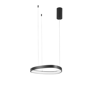 KLAPTON LED-Hängeleuchte, schwarz, 40 W, 6160 lm, Farbtemperatur 45 x 3,5 x 150 cm