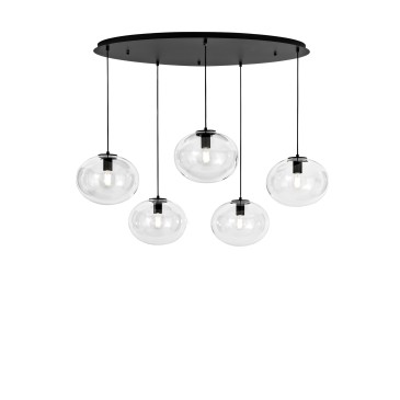 Suspension Galaxy Black 5XE27 119,5 x 78,5 x 150 cm