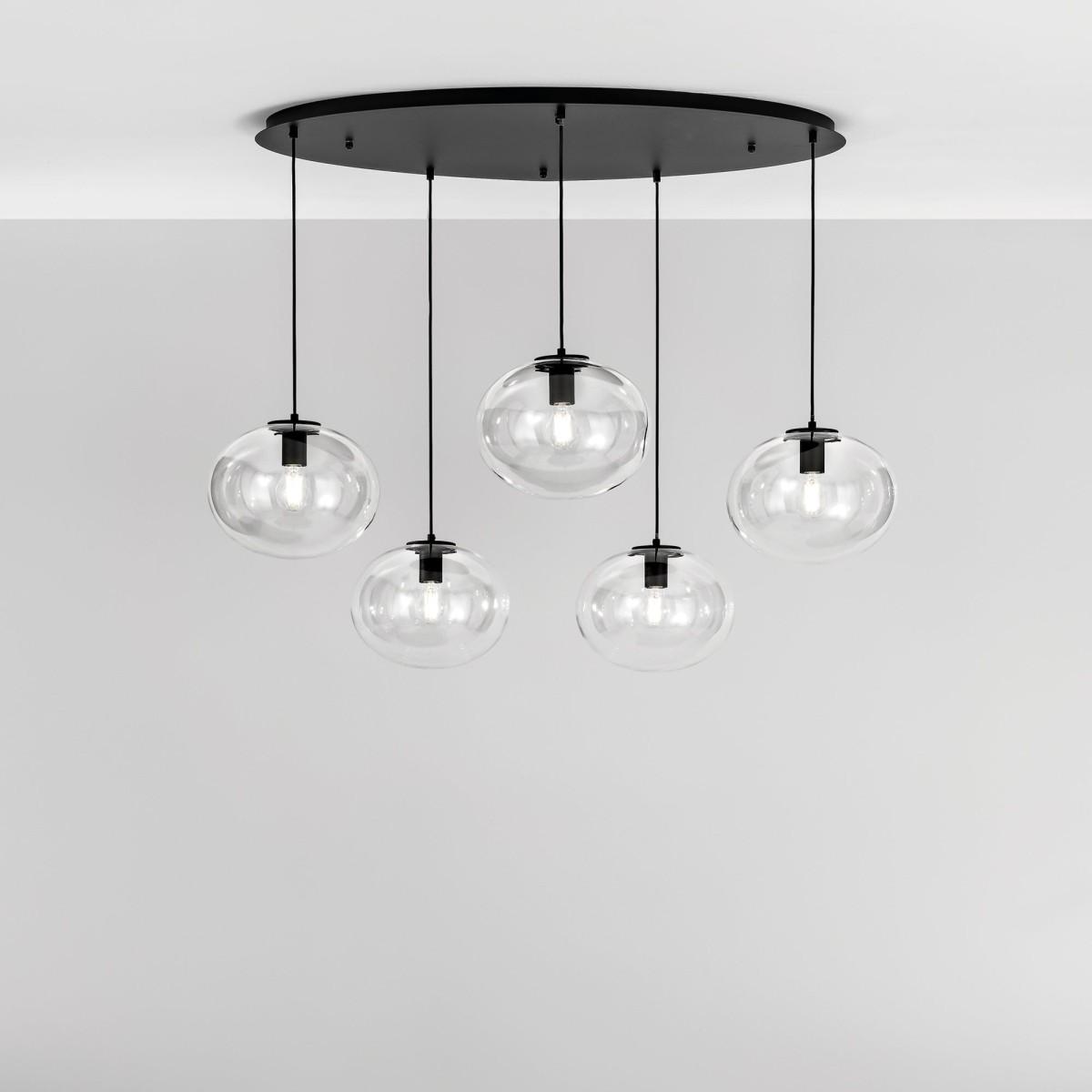 Suspension Galaxy Black 5XE27 119,5 x 78,5 x 150 cm