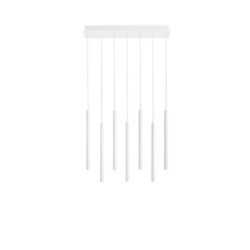 Suspension LED blanche PYPE 35W 3290LM CCT 2,5 x 41 x 200 cm
