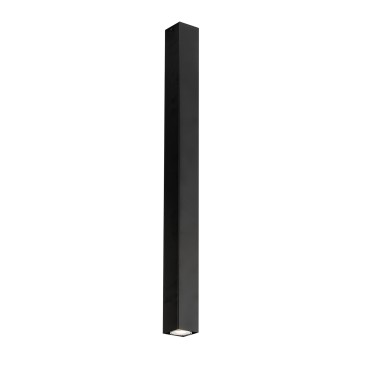 PLAFONIERA FLUKE QUADRATA NERA 1XGU10 6X6X75CM