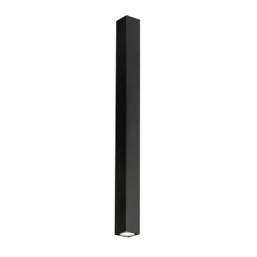 PLAFONIERA FLUKE QUADRATA NERA 1XGU10 6X6X75CM