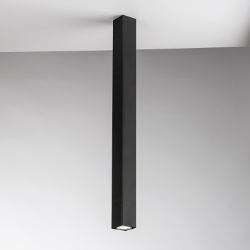Plafonnier carré noir FLUKE...